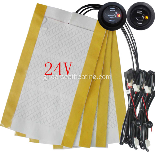 Calefacción de asento de 24 V 123 funda de calefacción para asento de coche